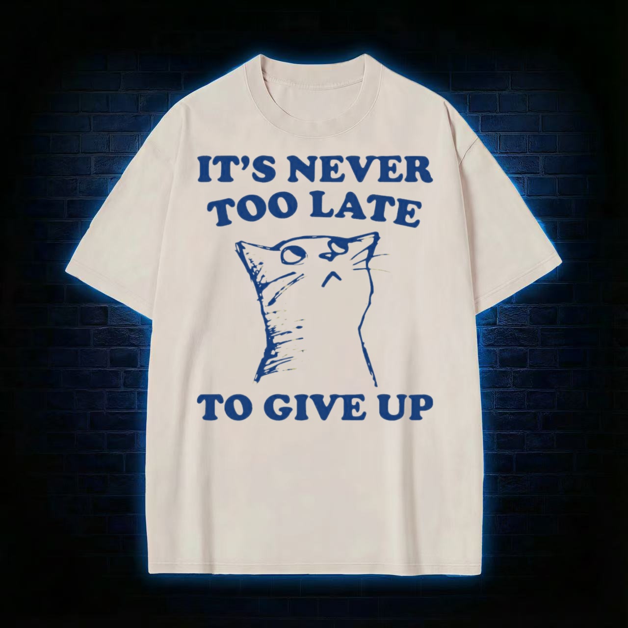 t's Never Too Late To Give Up Washed T-shirt