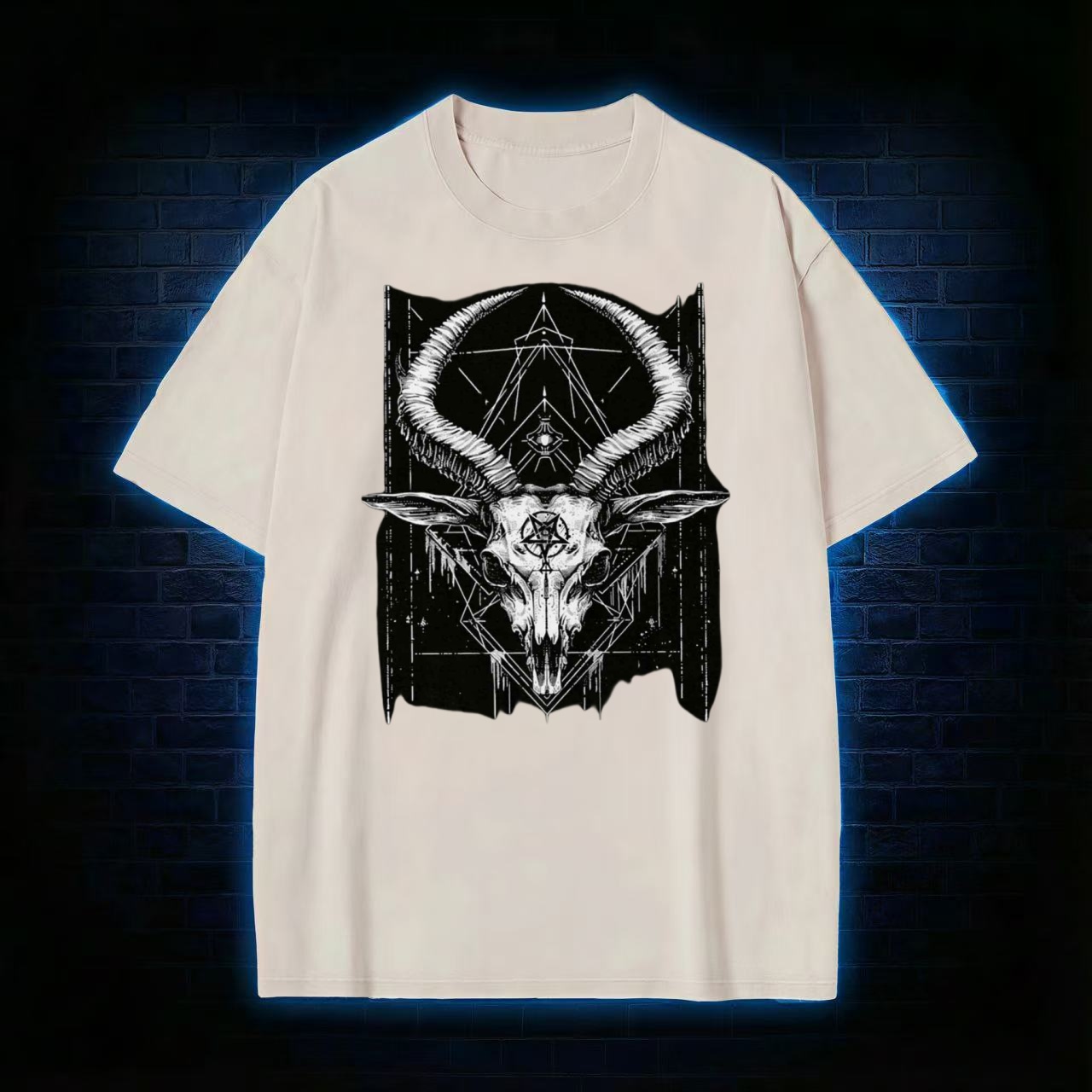 Baphomet Occult Washed T-shirt
