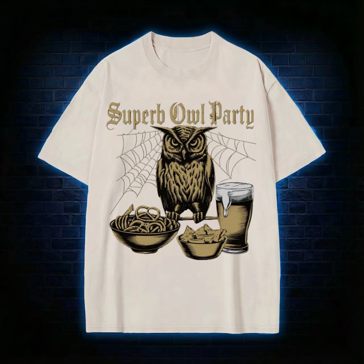 "Superb Owl Party" Game Day Humor T-shirt