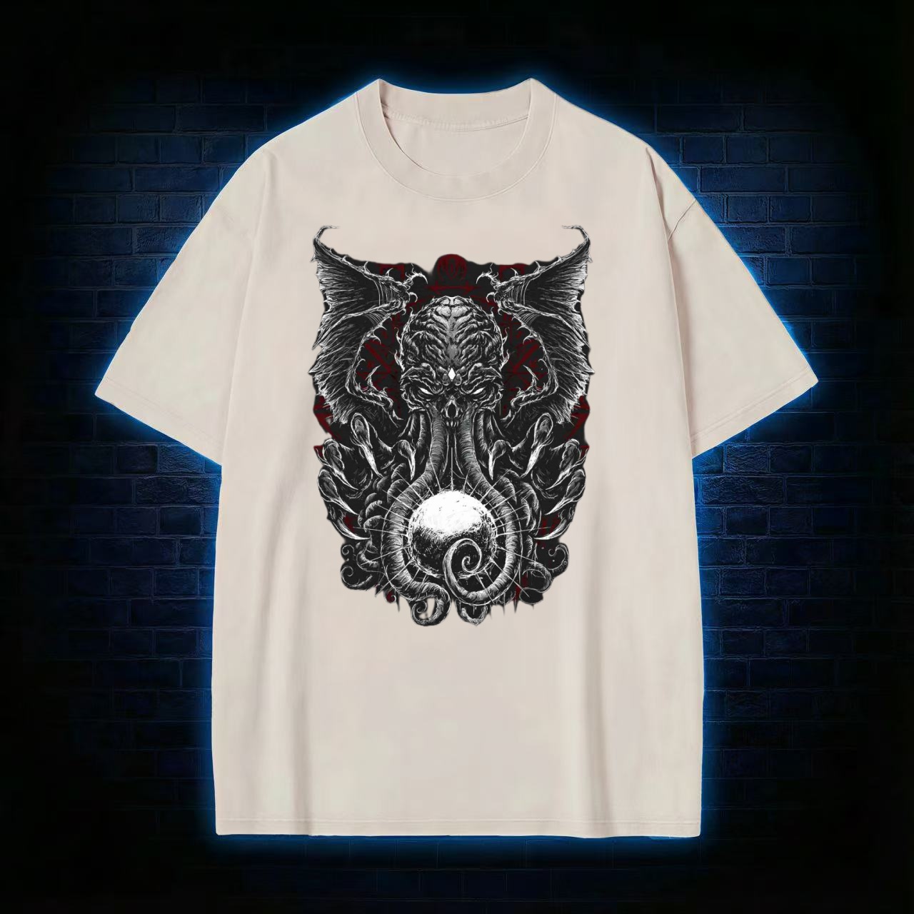 Cthulhu Cosmic Horror Washed T-shirt
