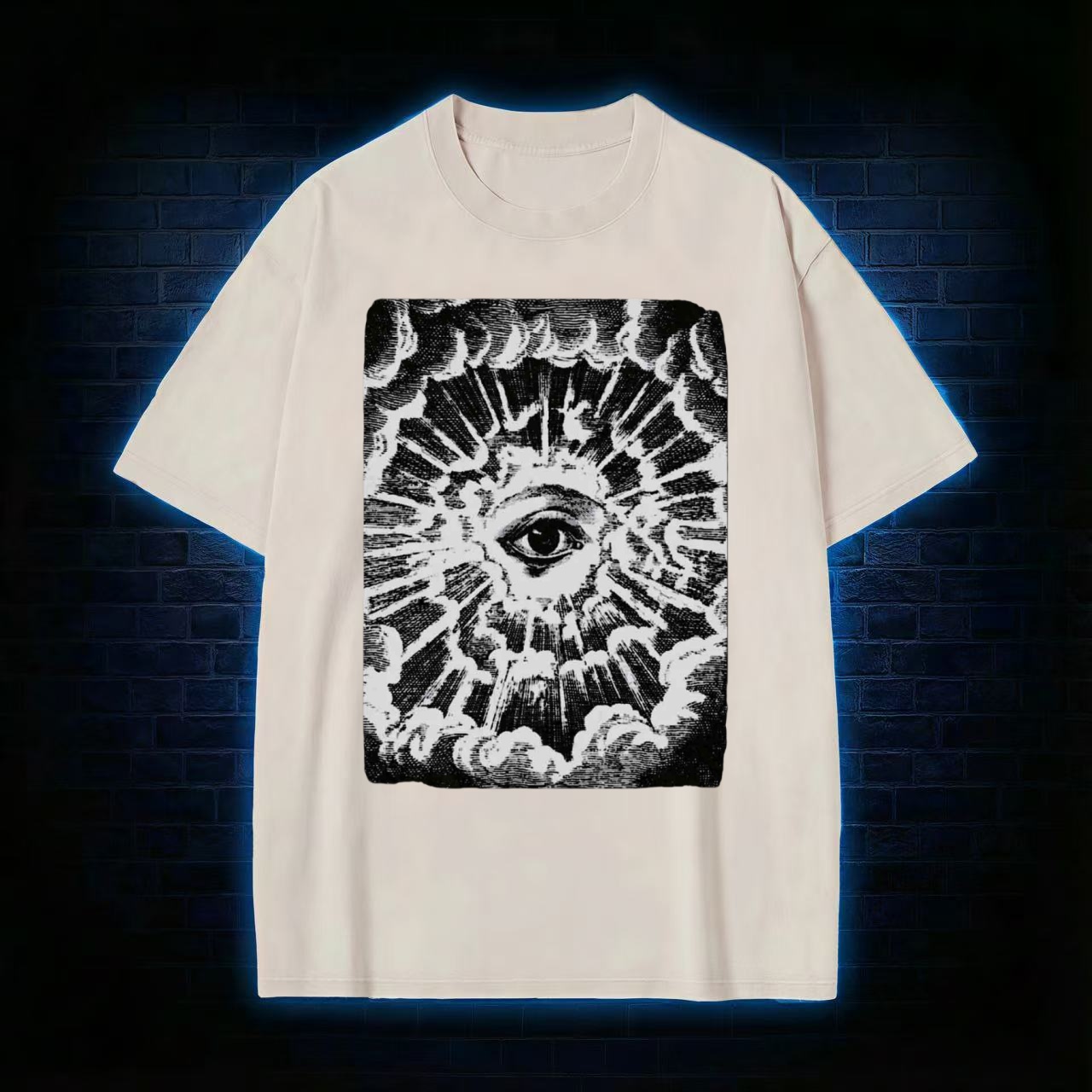 All-Seeing Eye Occult Graphic Washed T-shirt
