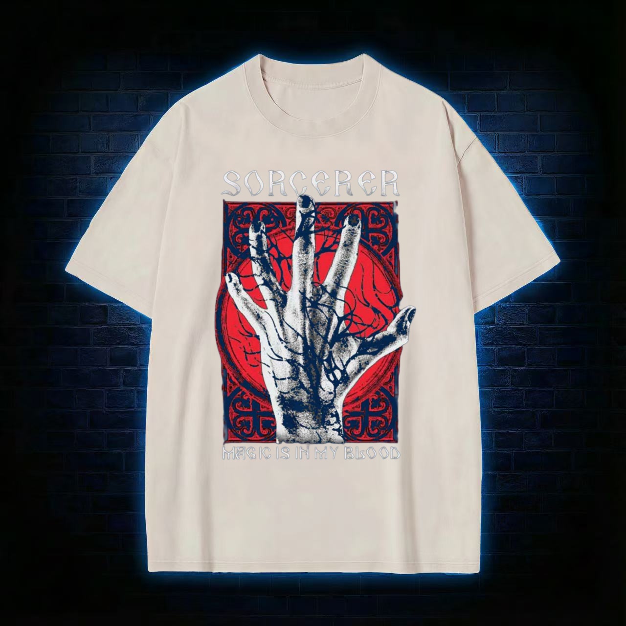 "Sorcerer: Magic Is In My Blood" Washed T-shirt