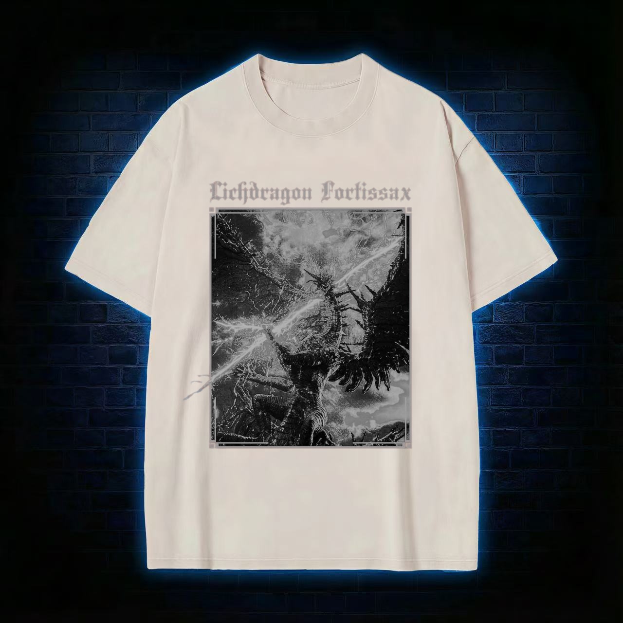 Lichdragon Fortissax Elden Ring Washed T-shirt