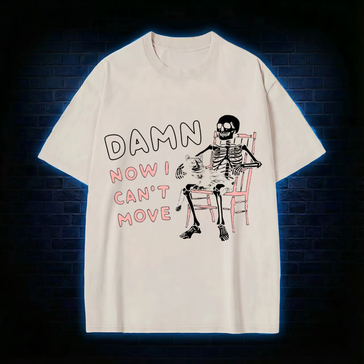 Damn Now I Can't Move Washed T-shirt