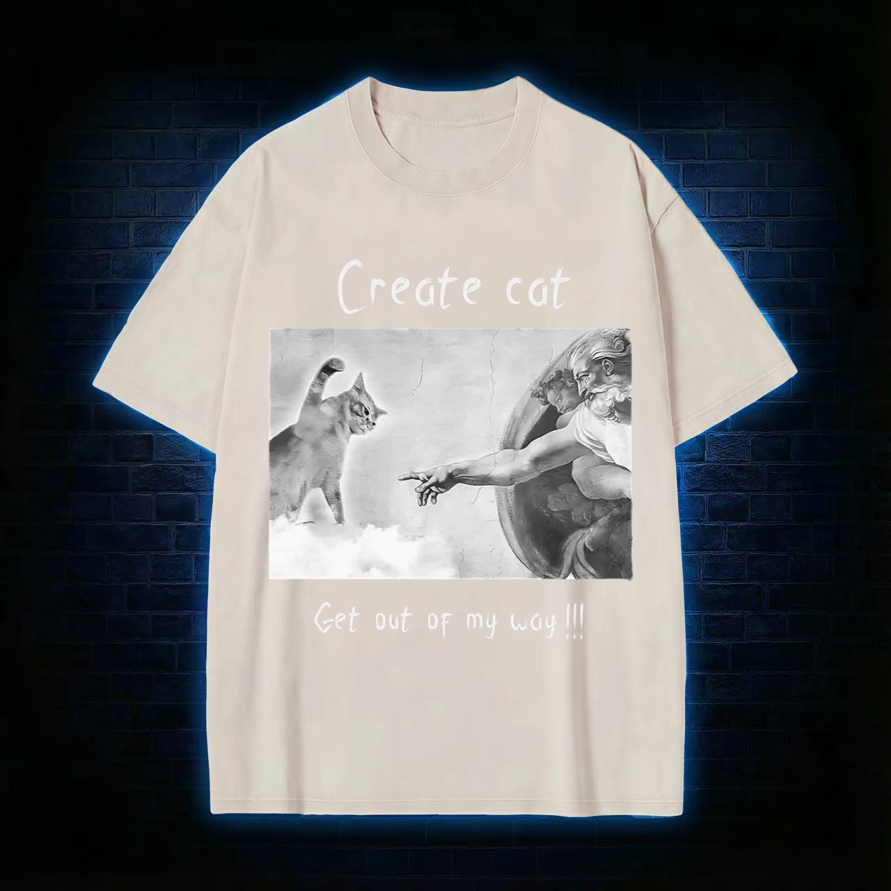 Create Cat Washed T-shirt