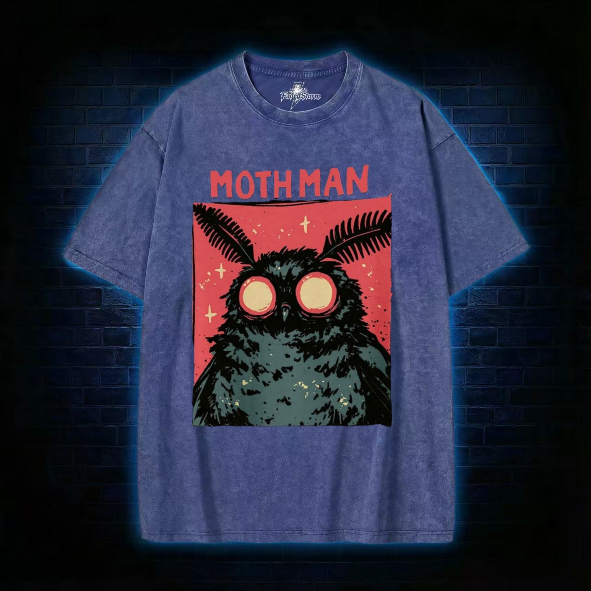 Cryptid Mothman Washed T-shirt