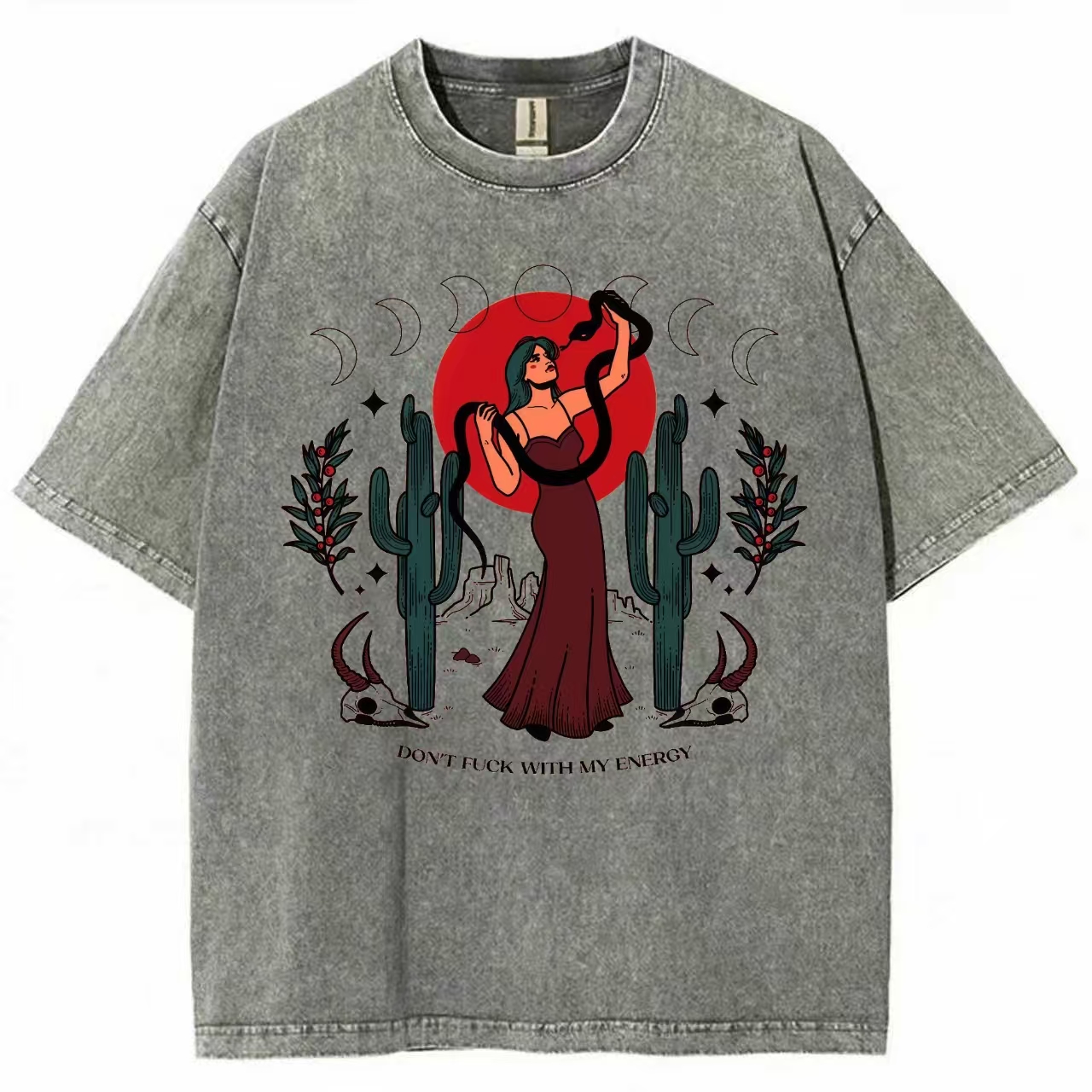 Don't Fuck With My Energy Washed T-shirt