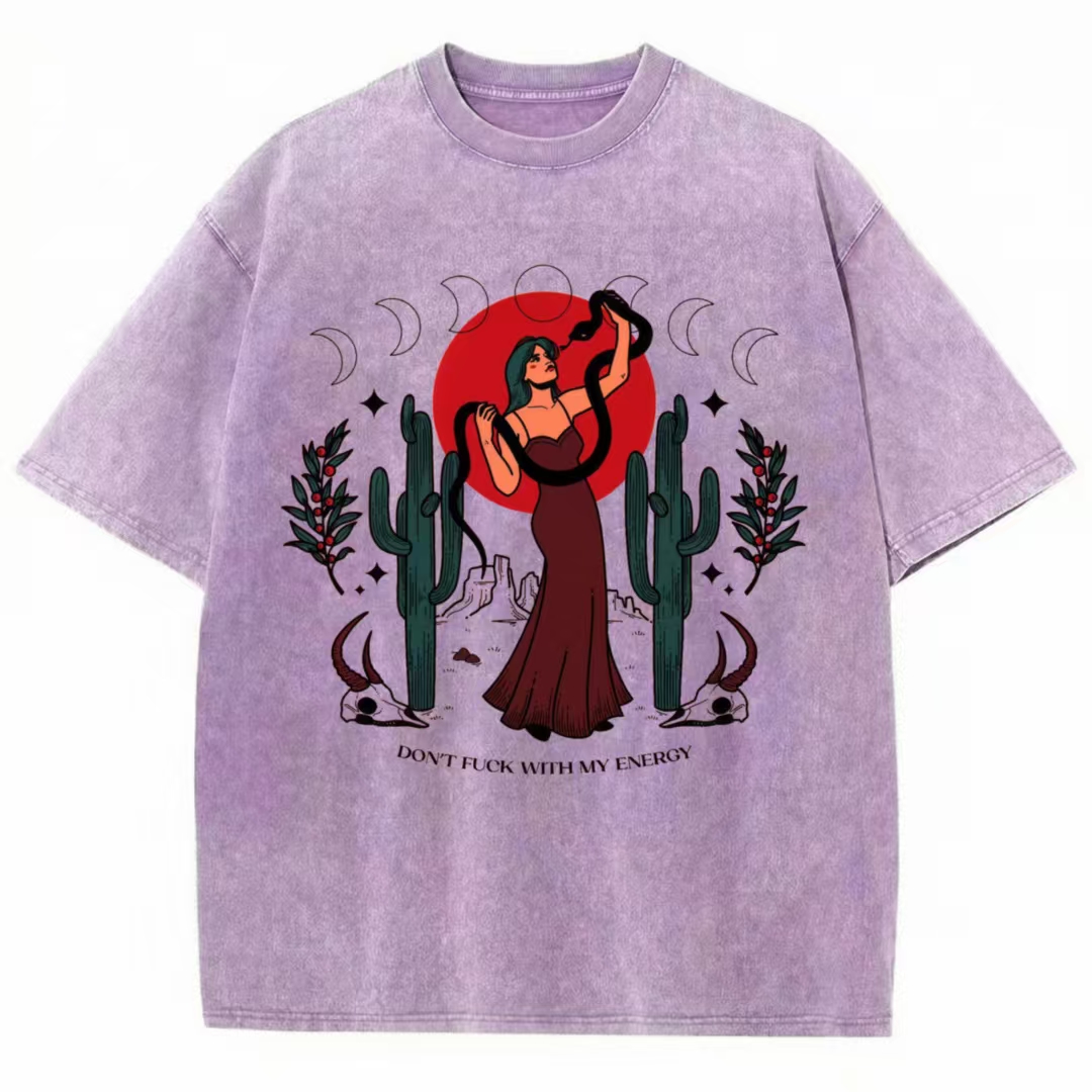 Don't Fuck With My Energy Washed T-shirt