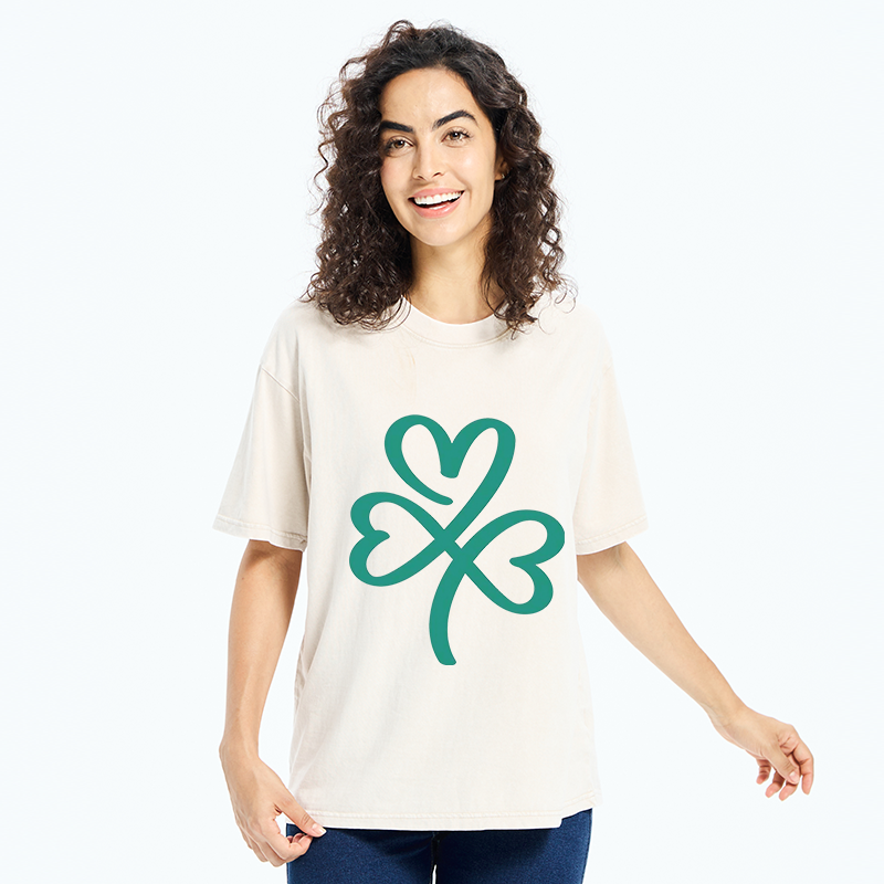  St. Patrick's Day Minimalist Washed T-Shirt