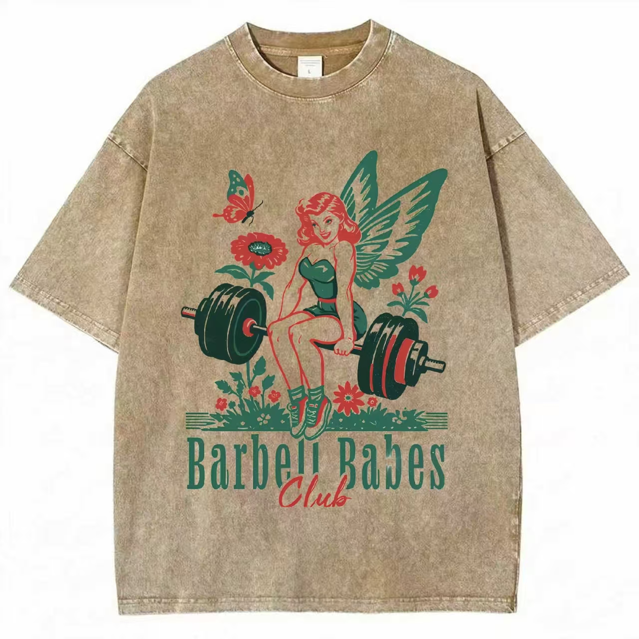 Barbell Babes Club Washed T-shirt