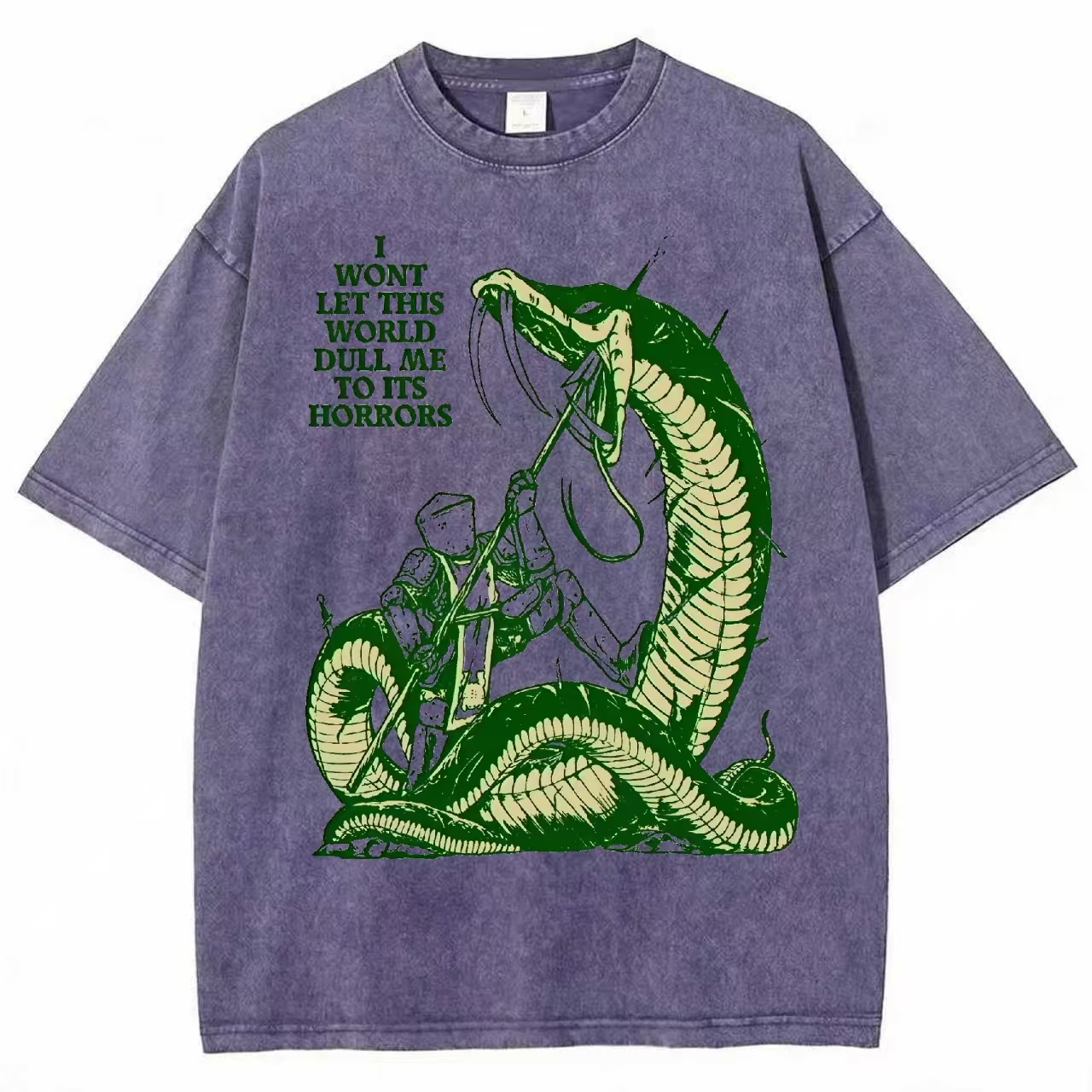 I Won't Let The World Duli Me To Its Horrors Washed T-shirt