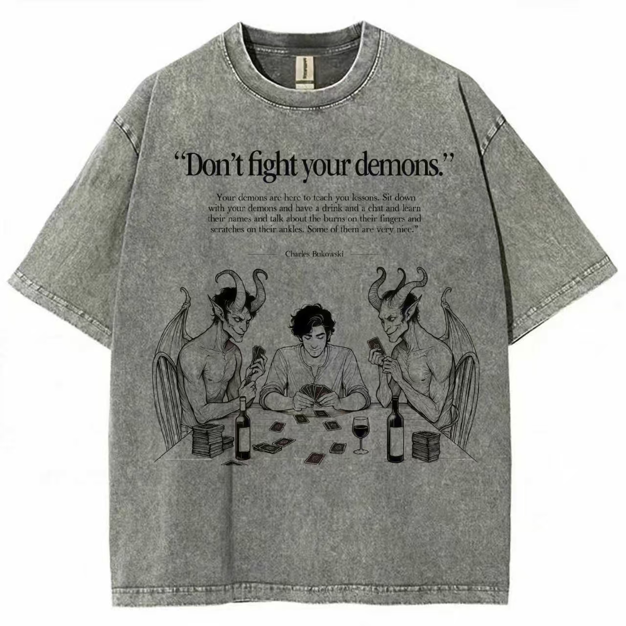 Don't Fight Your Demons Washed T-shirt