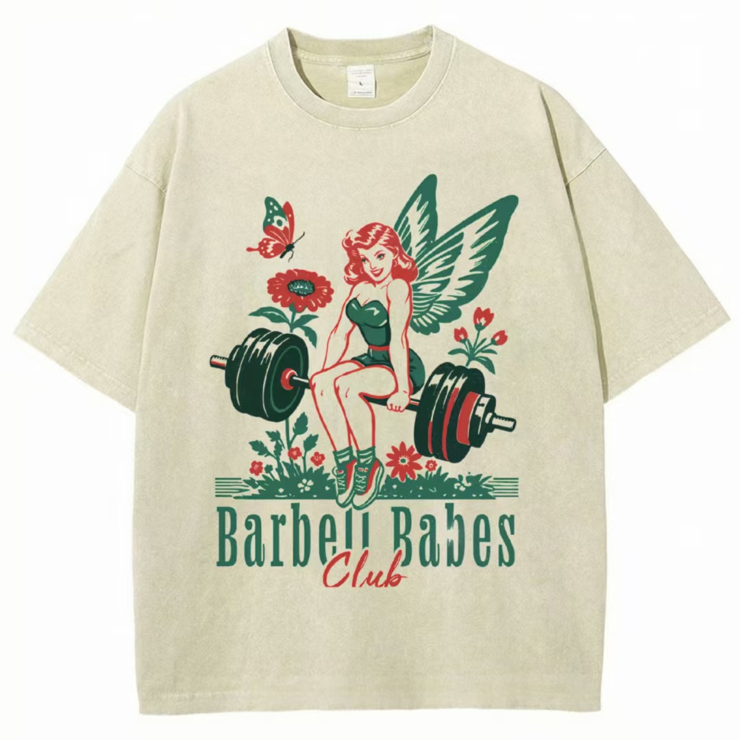 Barbell Babes Club Washed T-shirt