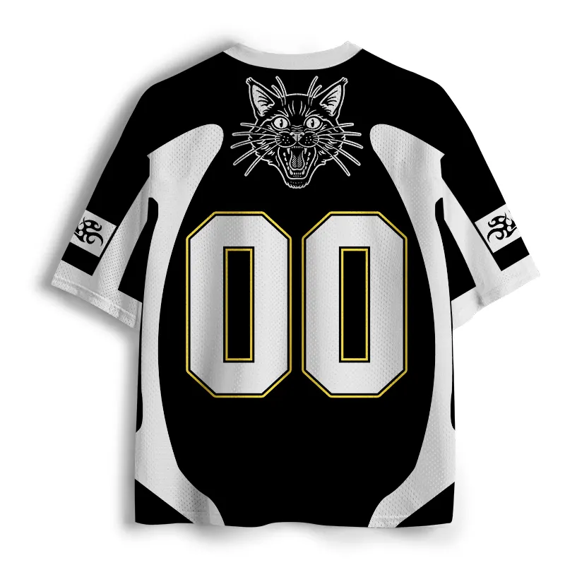  Cat Biting Arm Mesh Jersey