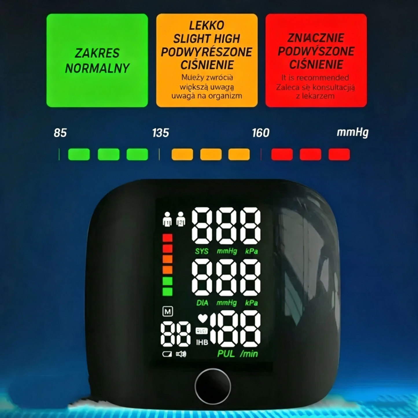 Smart Wrist Blood Pressure Monitor – Accurate & Easy to Use