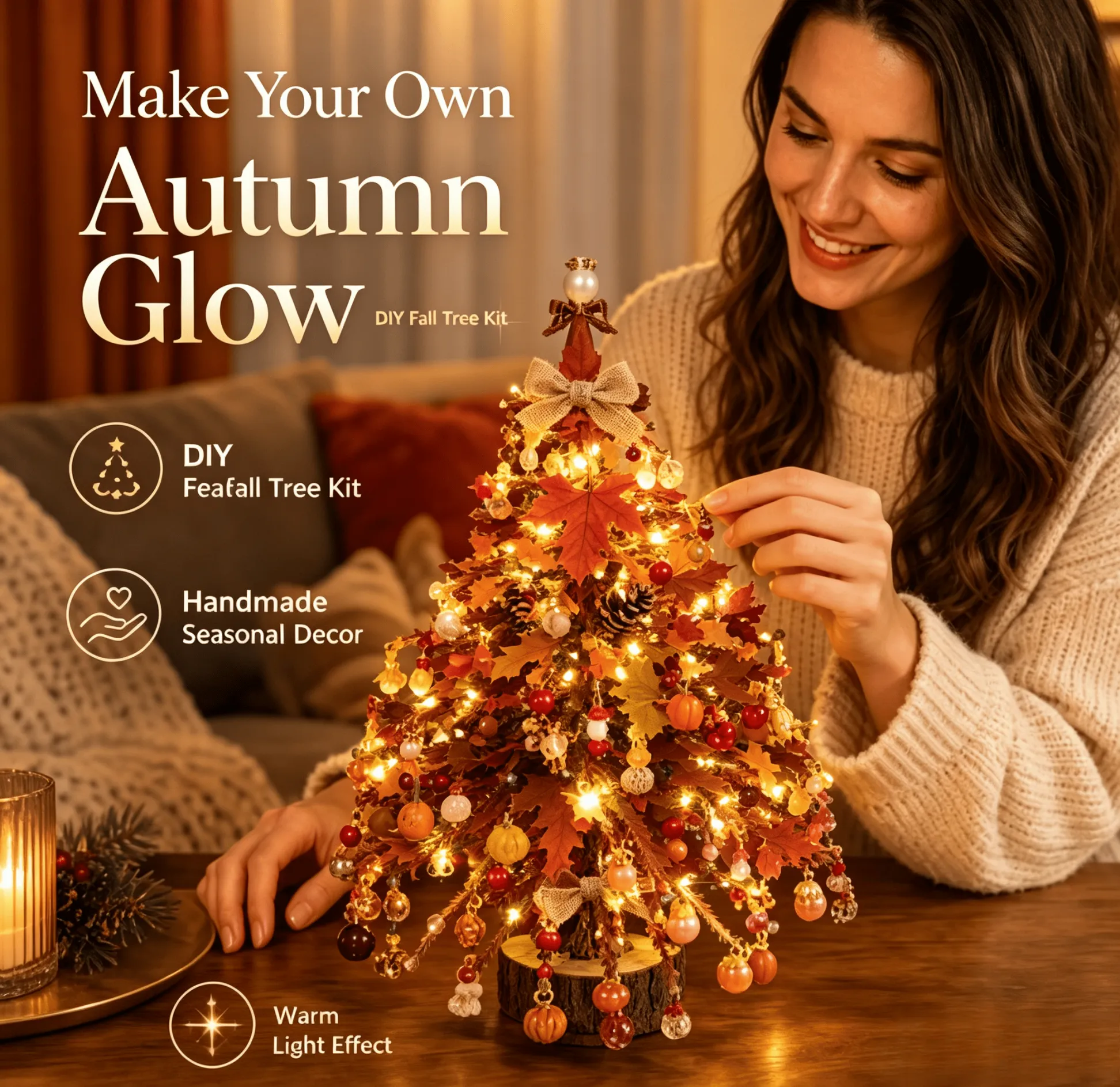 🎄✨ DIY Beaded Christmas Tree Kit – 🎅Create Your Own Sparkling Holiday Decoration