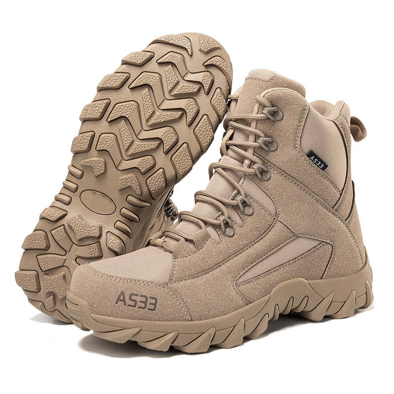 ⏰Limited Time Sale 70% OFF - Men's Suede Work Boots - Lace-Up, Breathable, Wide Toe Box with Arch Support
