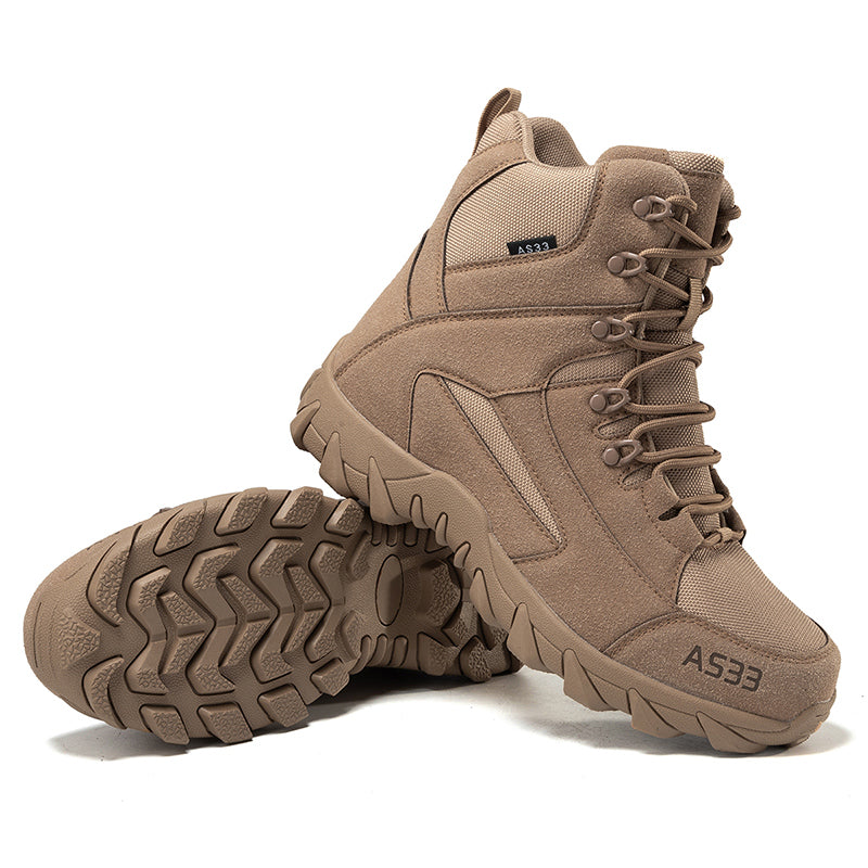 ⏰Limited Time Sale 70% OFF - Men's Suede Work Boots - Lace-Up, Breathable, Wide Toe Box with Arch Support