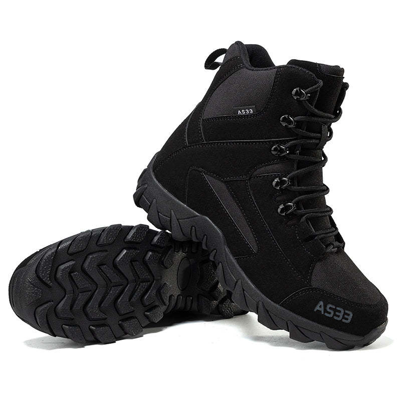 ⏰Limited Time Sale 70% OFF - Men's Suede Work Boots - Lace-Up, Breathable, Wide Toe Box with Arch Support