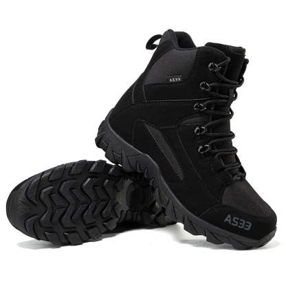 ⏰Limited Time Sale 70% OFF - Men's Suede Work Boots - Lace-Up, Breathable, Wide Toe Box with Arch Support