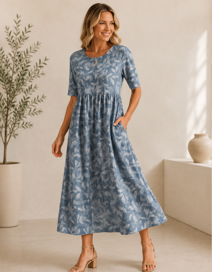 Haren | Women's Mid-Length Dress for Spring & Summer