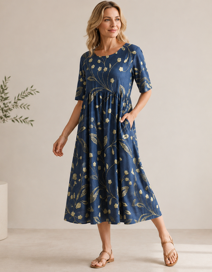 Haren | Women's Mid-Length Dress for Spring & Summer
