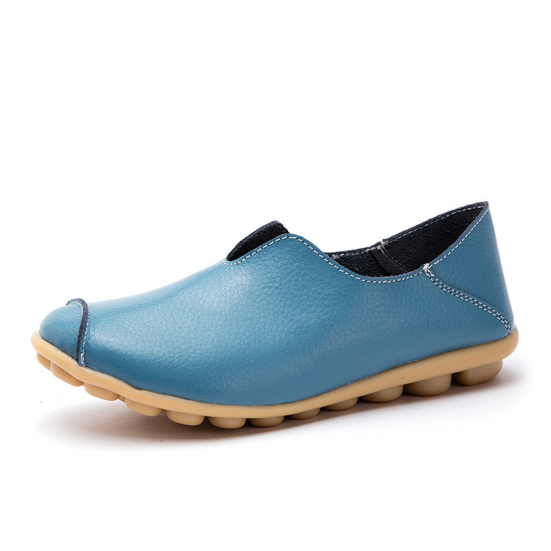 Women’s Casual Flat-Heel Cow Tendon Low-Top Shoes