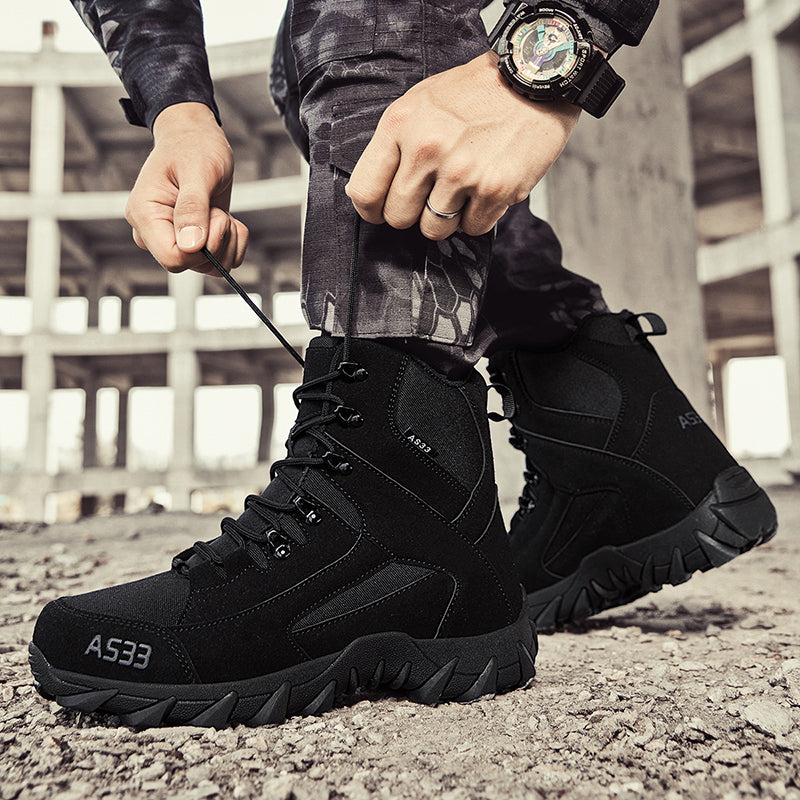 ⏰Limited Time Sale 70% OFF - Men's Suede Work Boots - Lace-Up, Breathable, Wide Toe Box with Arch Support