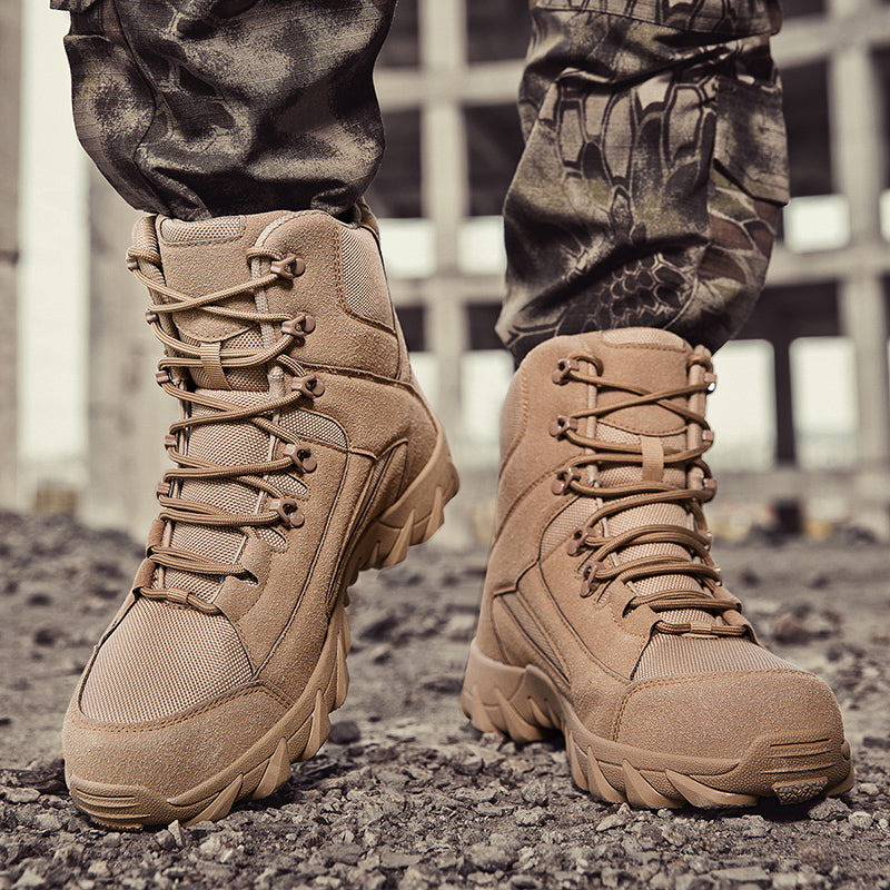 ⏰Limited Time Sale 70% OFF - Men's Suede Work Boots - Lace-Up, Breathable, Wide Toe Box with Arch Support