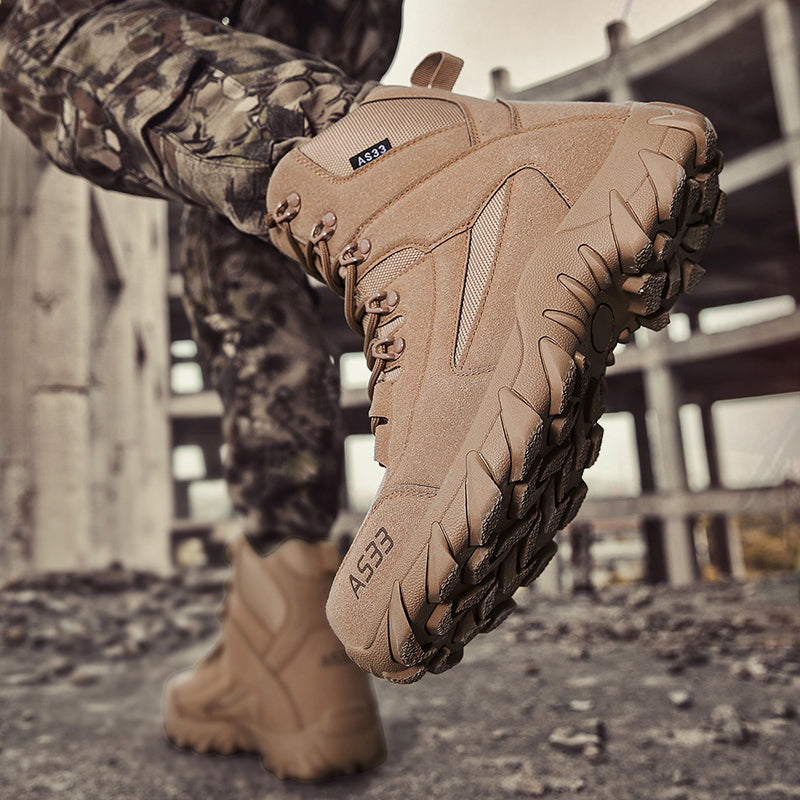 ⏰Limited Time Sale 70% OFF - Men's Suede Work Boots - Lace-Up, Breathable, Wide Toe Box with Arch Support