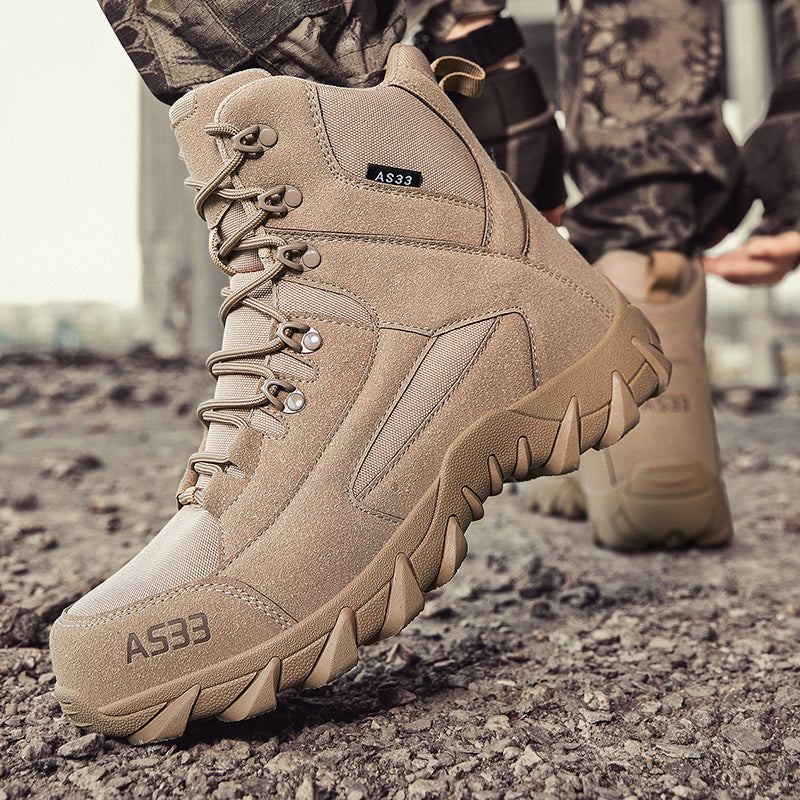 ⏰Limited Time Sale 70% OFF - Men's Suede Work Boots - Lace-Up, Breathable, Wide Toe Box with Arch Support