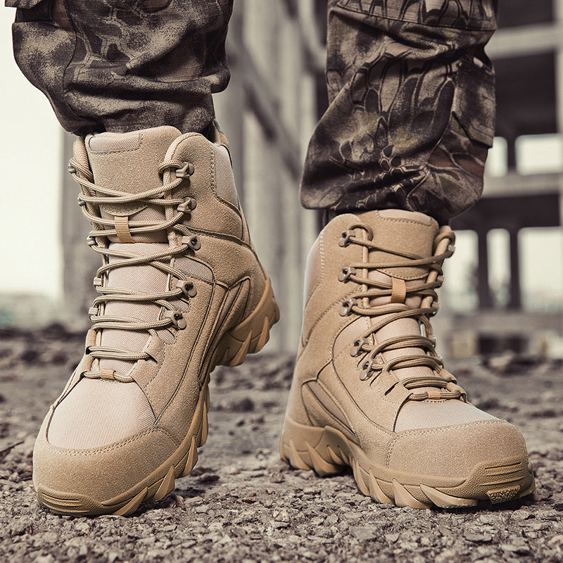 ⏰Limited Time Sale 70% OFF - Men's Suede Work Boots - Lace-Up, Breathable, Wide Toe Box with Arch Support