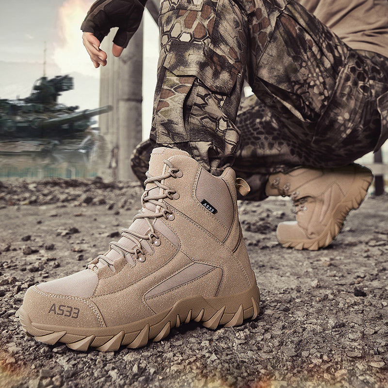 ⏰Limited Time Sale 70% OFF - Men's Suede Work Boots - Lace-Up, Breathable, Wide Toe Box with Arch Support