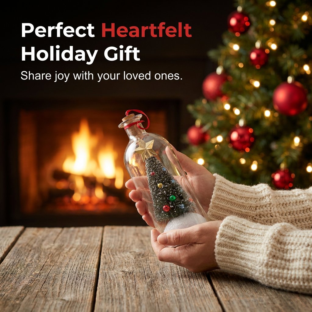 🔥HOT SALE🔥Voice-Recording Christmas Tree Message Bottle – A Festive Ornament