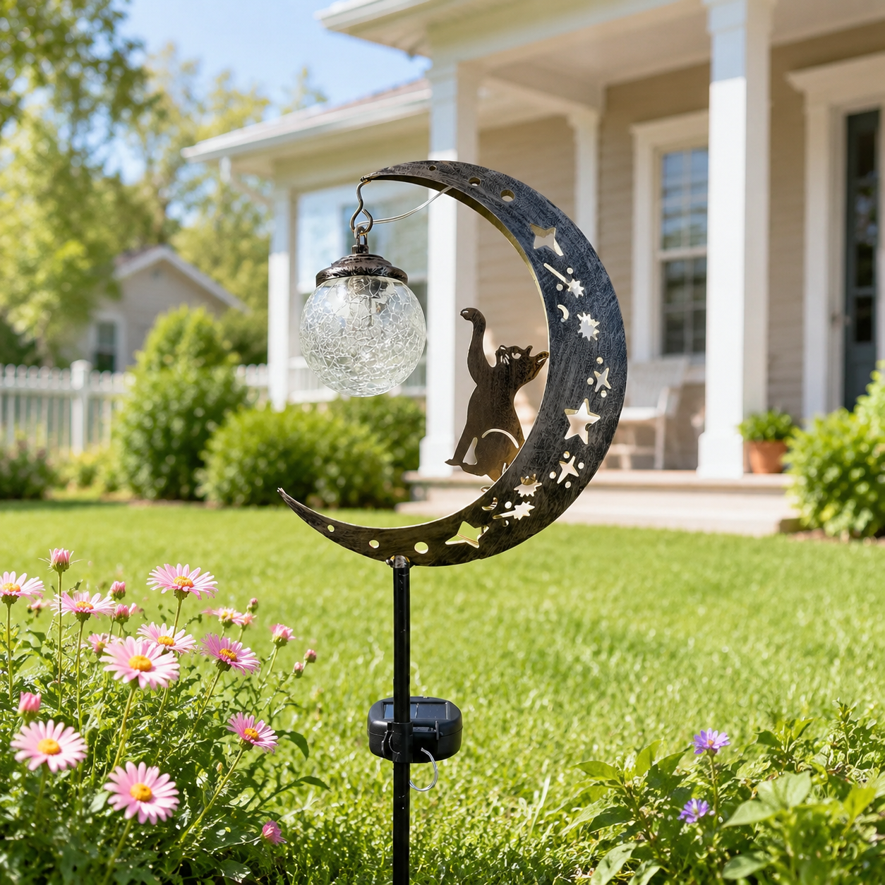 🌙✨Hummingbird Moon Solar Garden Stake Light💋