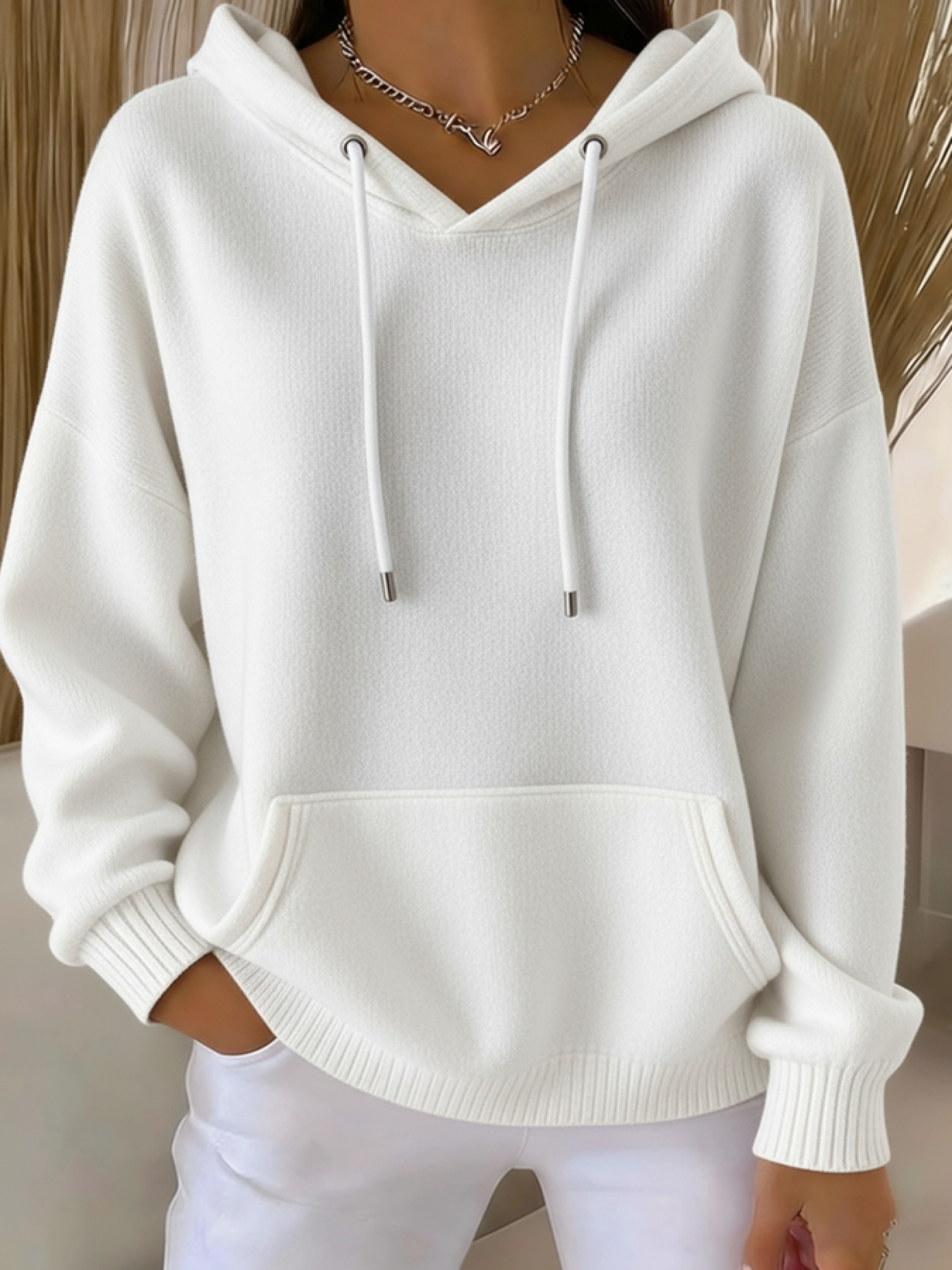 🎄Christmas Clearance Sale🔥Women's Casual kint Jacquard Multicolor Hoodie