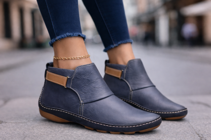 Slip-On Ankle Boots for Women – Bohemian Style & Everyday Comfort