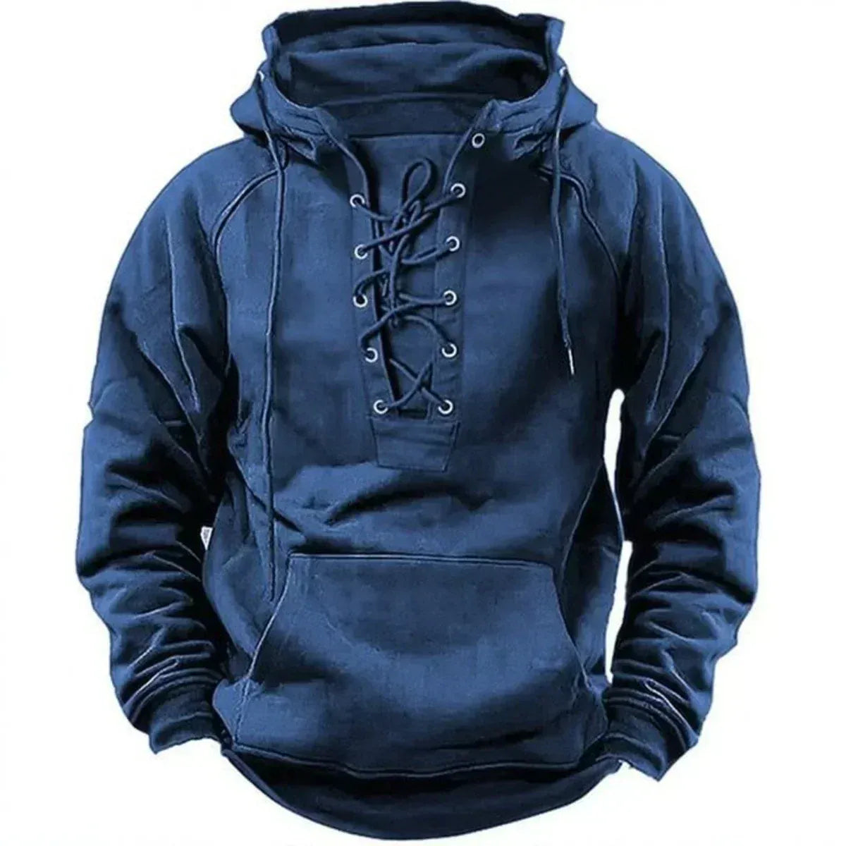Valdrik | Structured Lace-Up Winter Hoodie