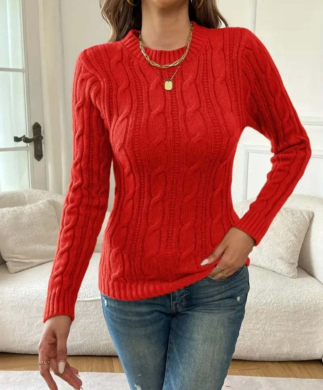 Elara Cable Knit Sweater