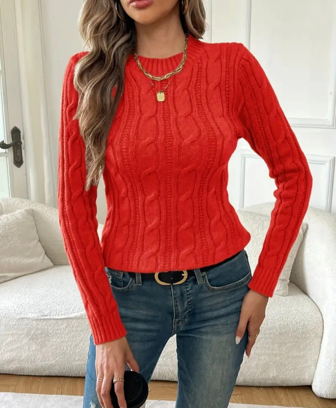 Elara Cable Knit Sweater