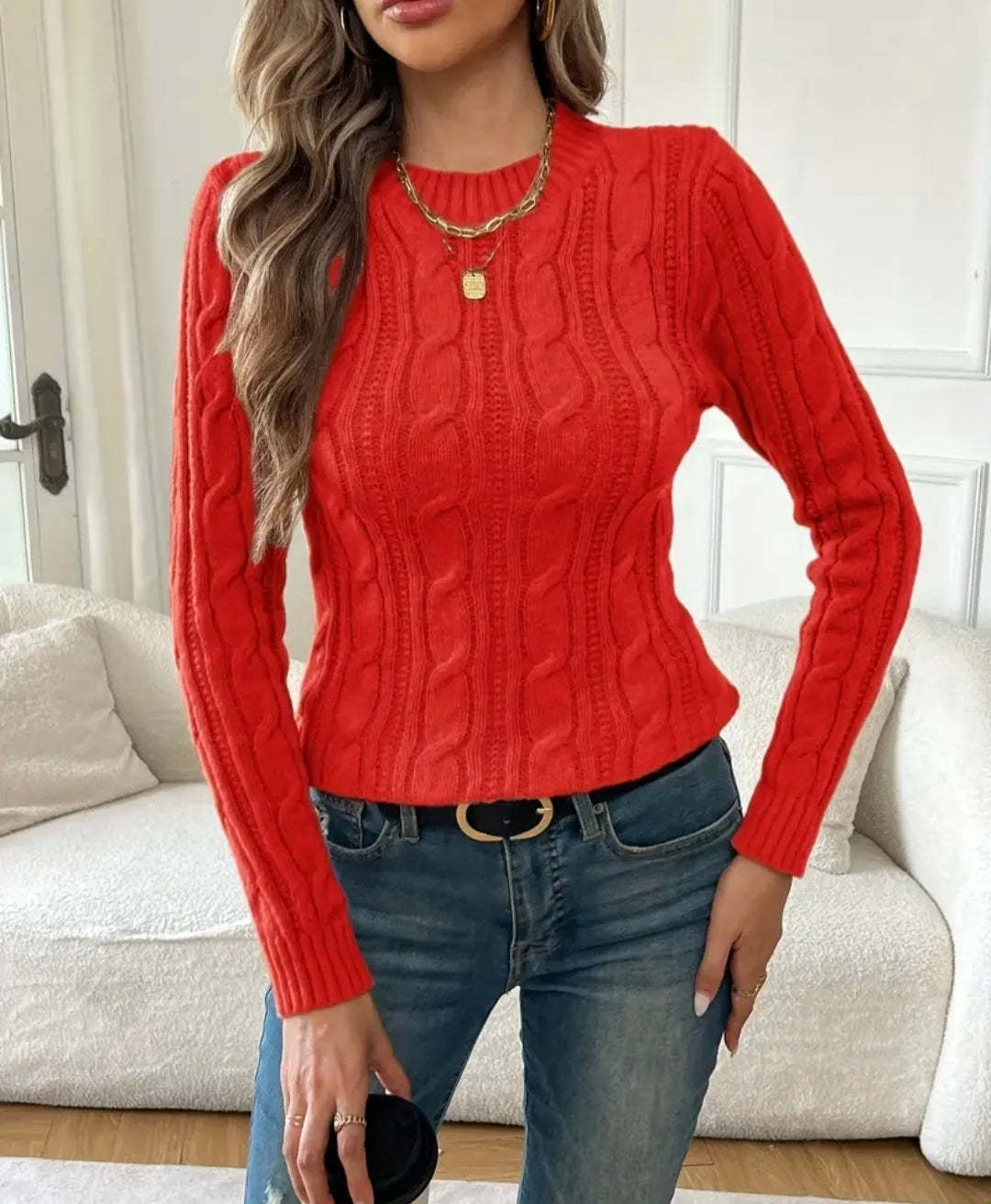 Elara Cable Knit Sweater