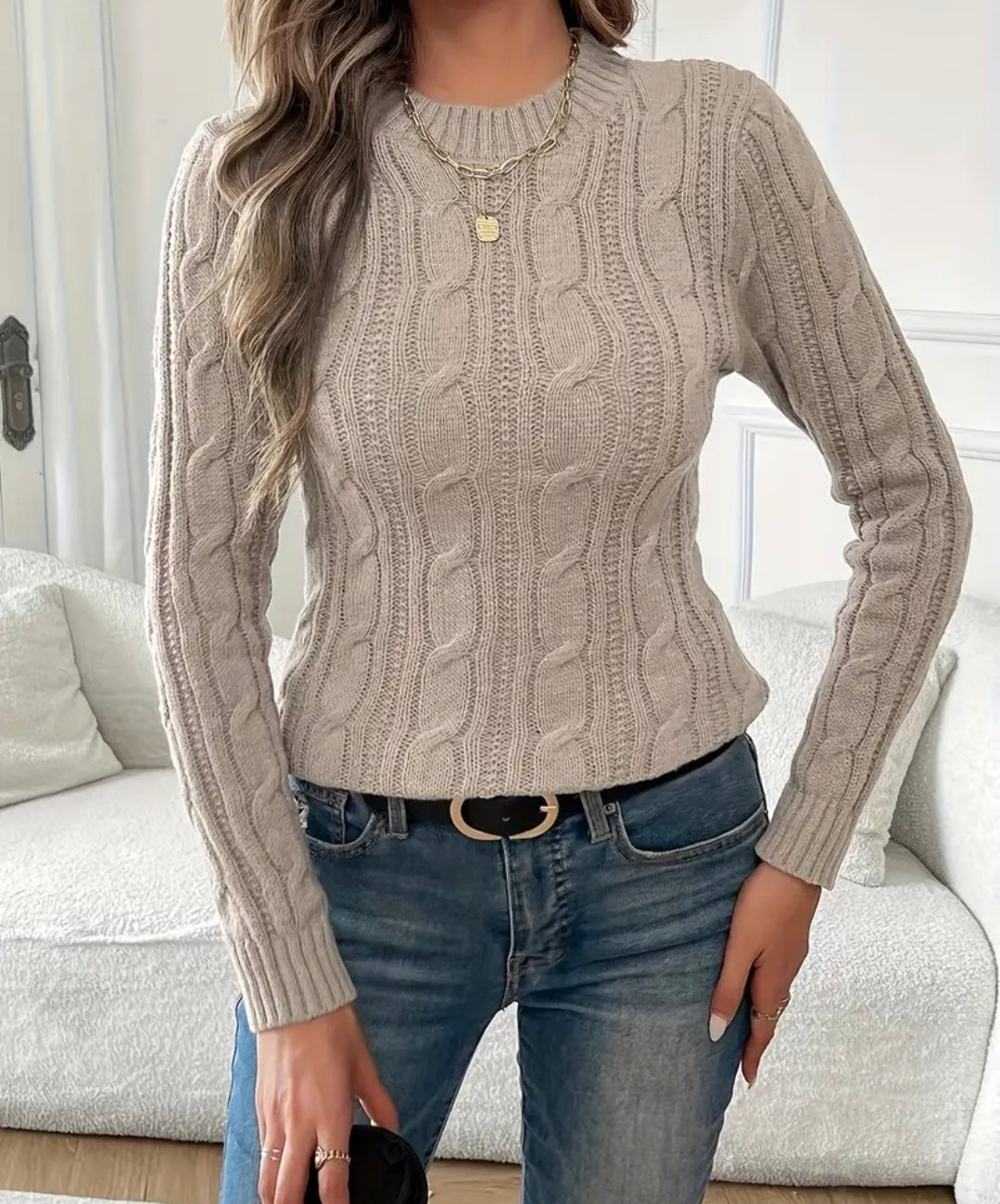 Elara Cable Knit Sweater