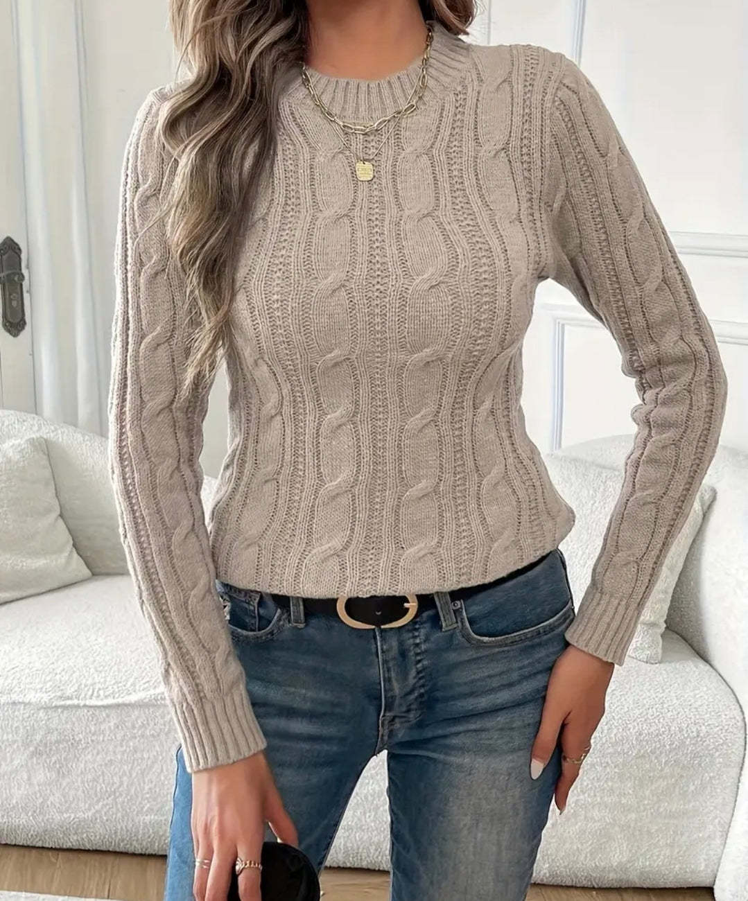 Elara Cable Knit Sweater