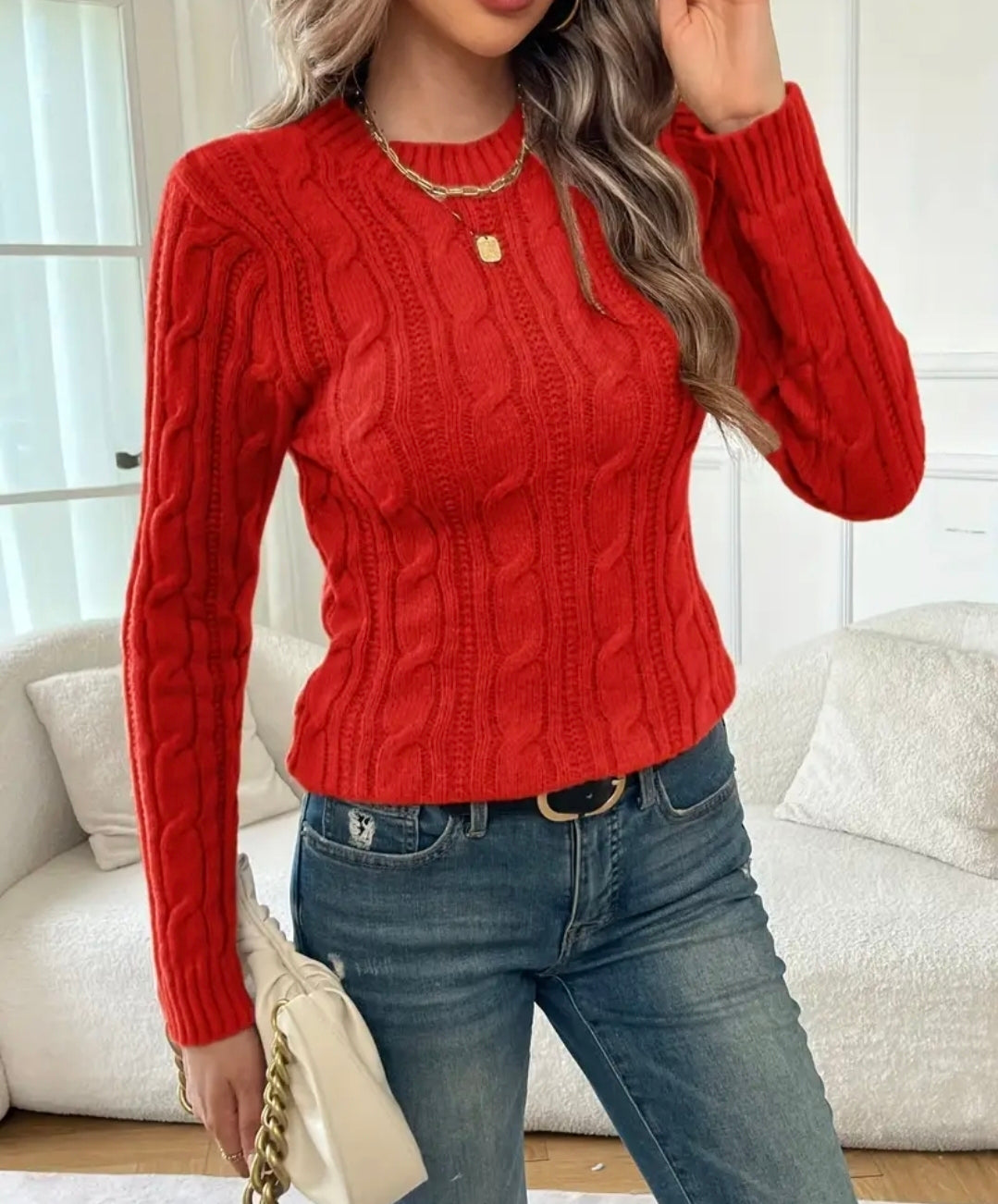 Elara Cable Knit Sweater