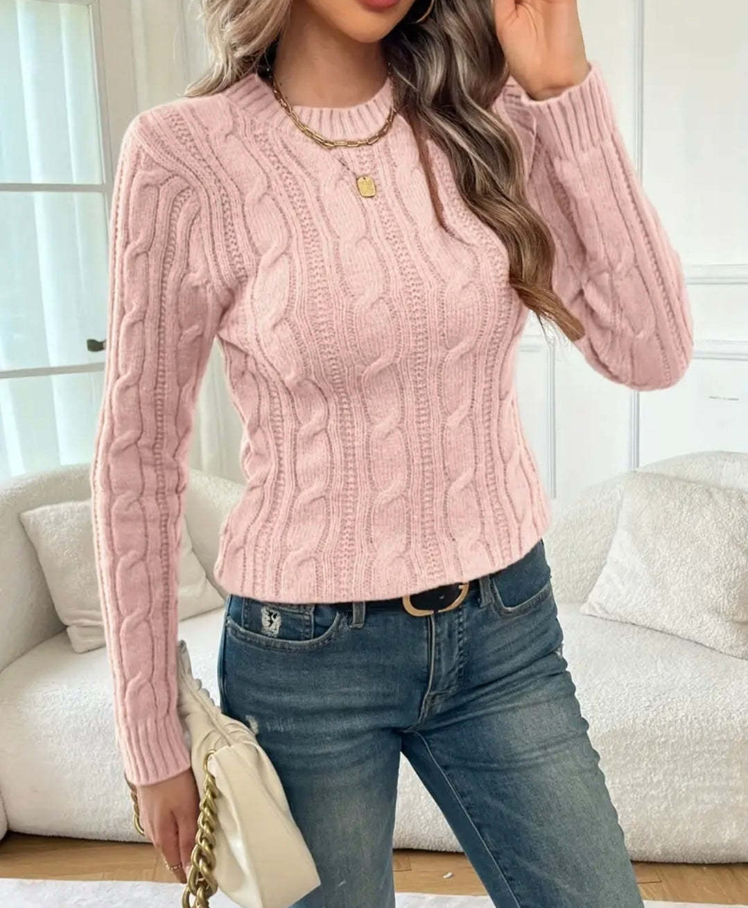 Elara Cable Knit Sweater