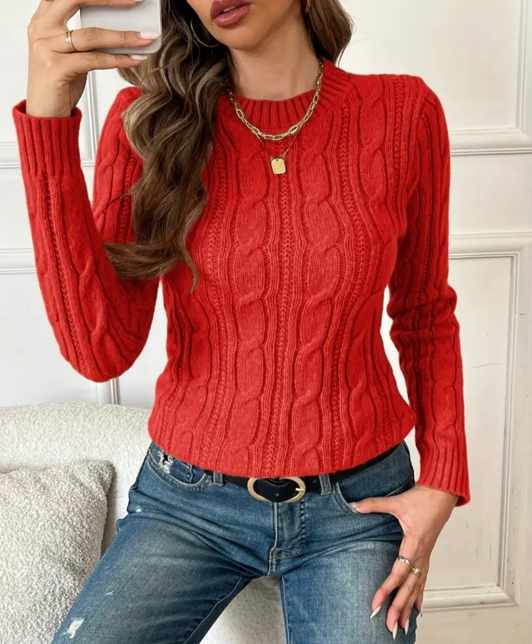 Elara Cable Knit Sweater
