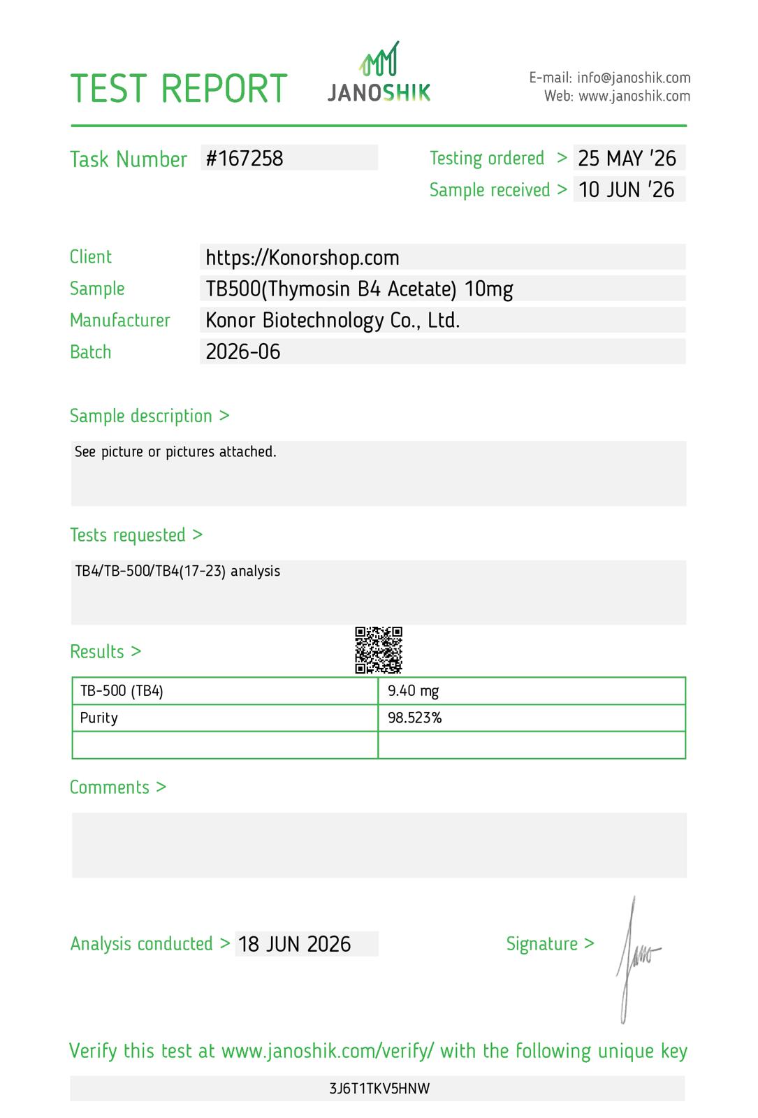 TB500(Thymosin B4 Acetate) 10mg
