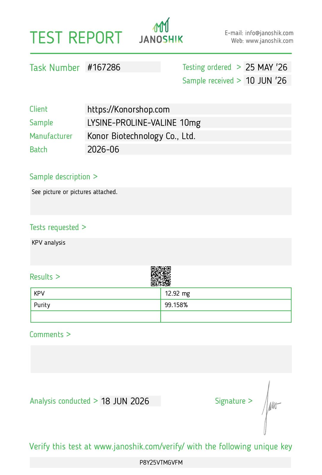 LYSINE-PROLINE-VALINE 10mg