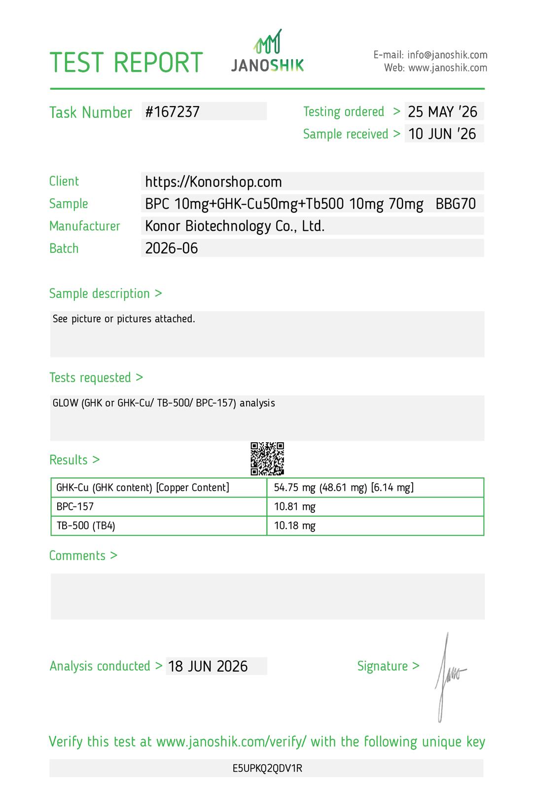 BPC 10mg+GHK-Cu50mg+Tb500 10mg 70mg BBG70