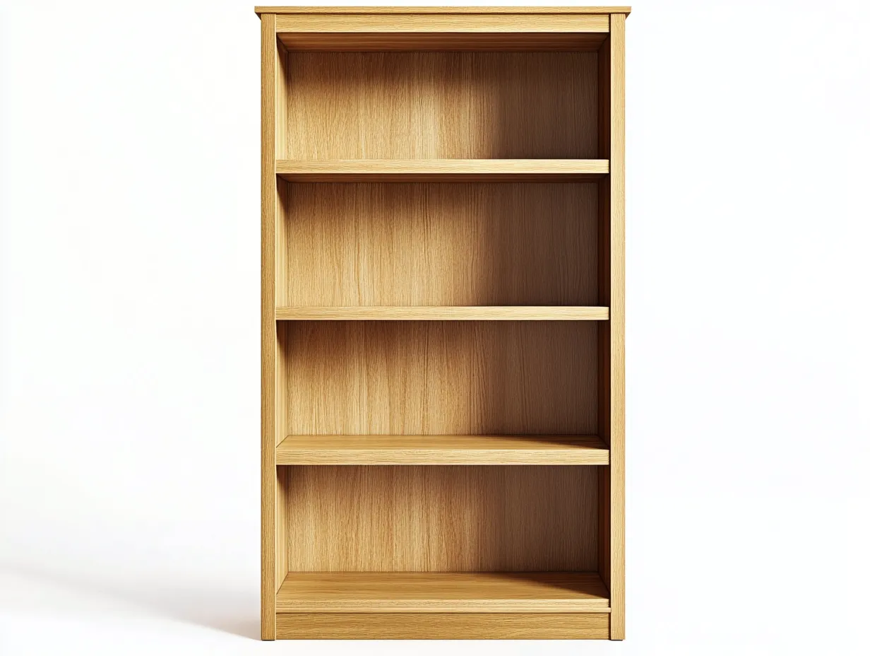 Bibliothèque 100×35×170 cm – chêne clair – avec espace de rangement ouvert-Habitatoliq